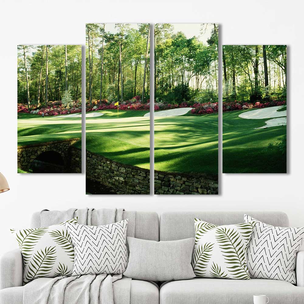 The Augusta Golf Collection - Framed Canvas Home Decor Wall Art Multiple Choices 1 3 4 5 Panels