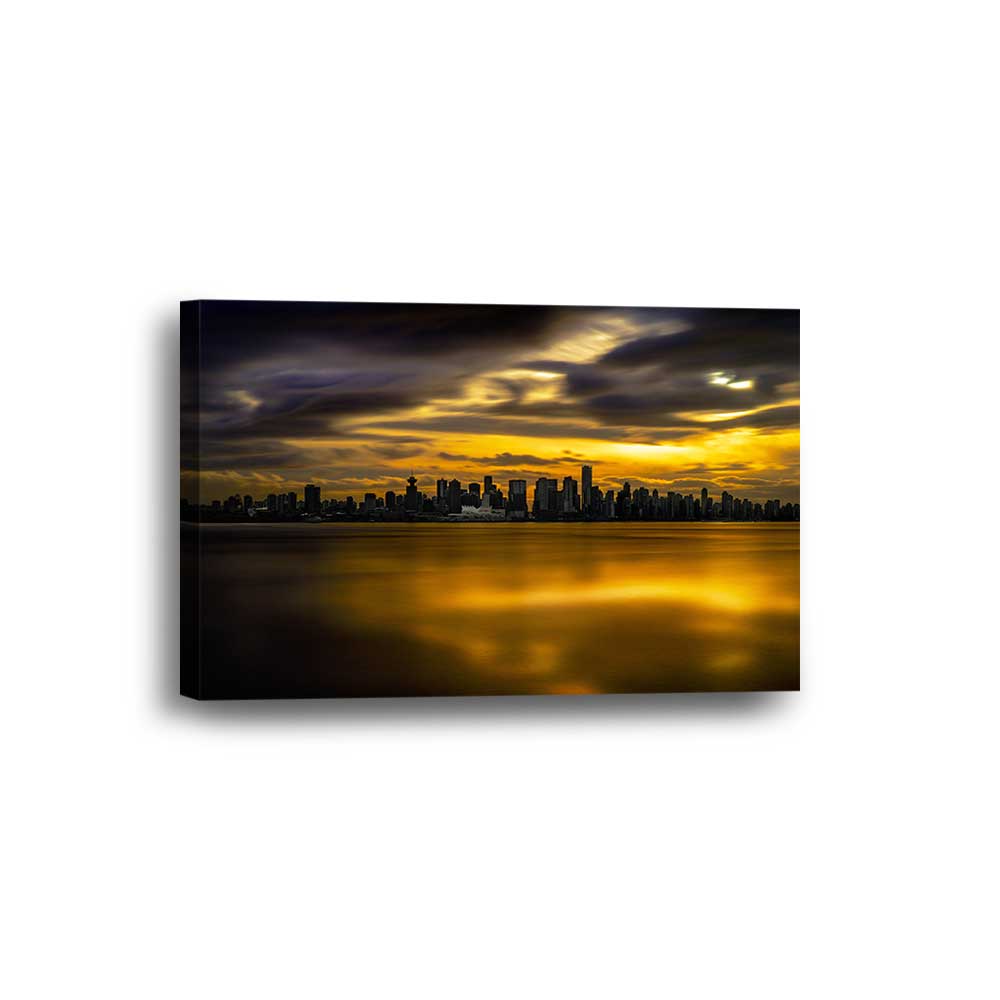 Vancouver City Multiple Size Choices Canvas Home Decor Art Framed Wall Decor