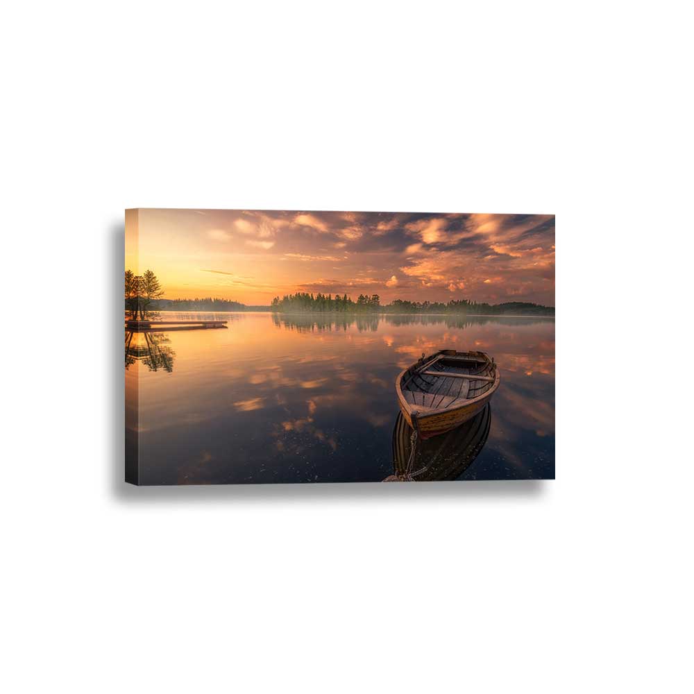 Still Waters Collection - Framed Canvas Home Decor Wall Art Multiple Choices 1 3 4 5 Panels