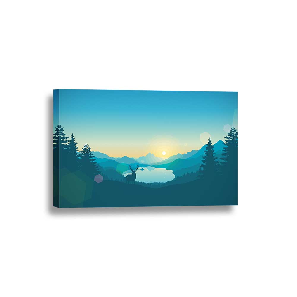 Serene Wilderness Collectionv- Framed Canvas Home Decor Wall Art Multiple Choices