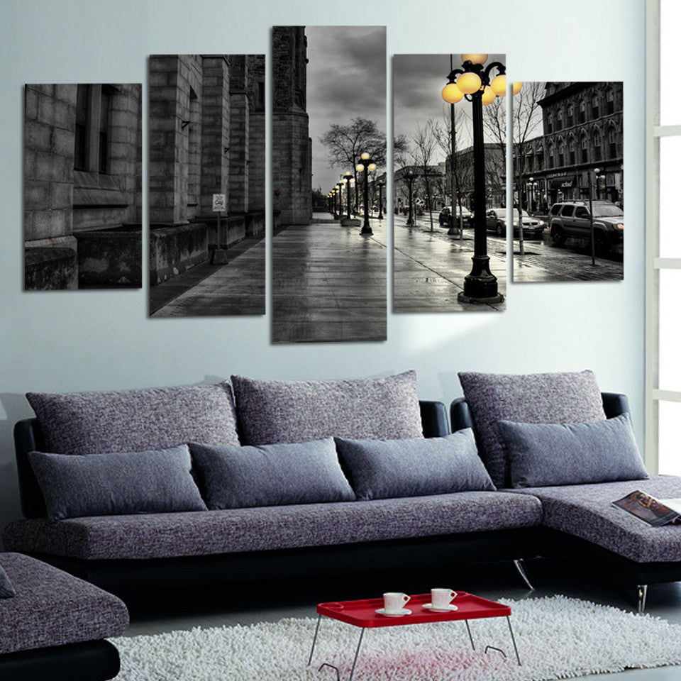 Retro city street