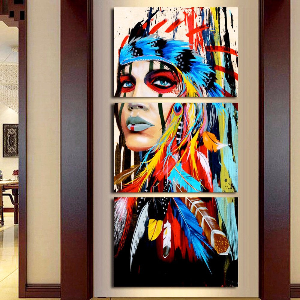 Modern Colorful Native American