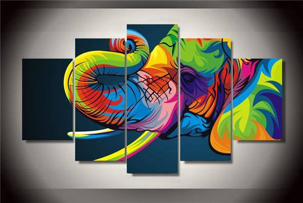 Colorful Elephant Abstract